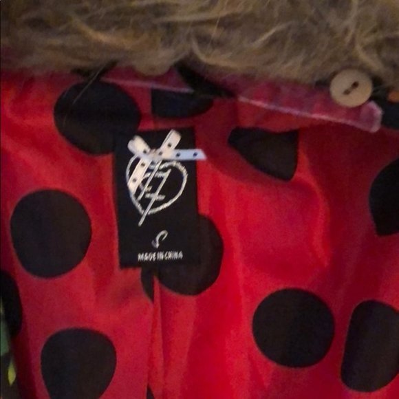 Sale! Iron Fist Leopard Fur rockabilly punk rocker  coat - Picture 8 of 9